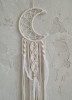 Macrame sienos dekoracija - mėnulis
