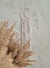 Macrame sienos dekoracija - mėnulis