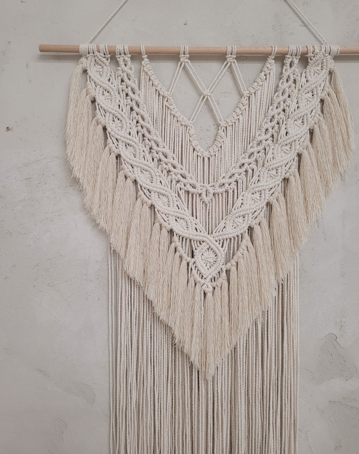 Macrame sienos dekoracija