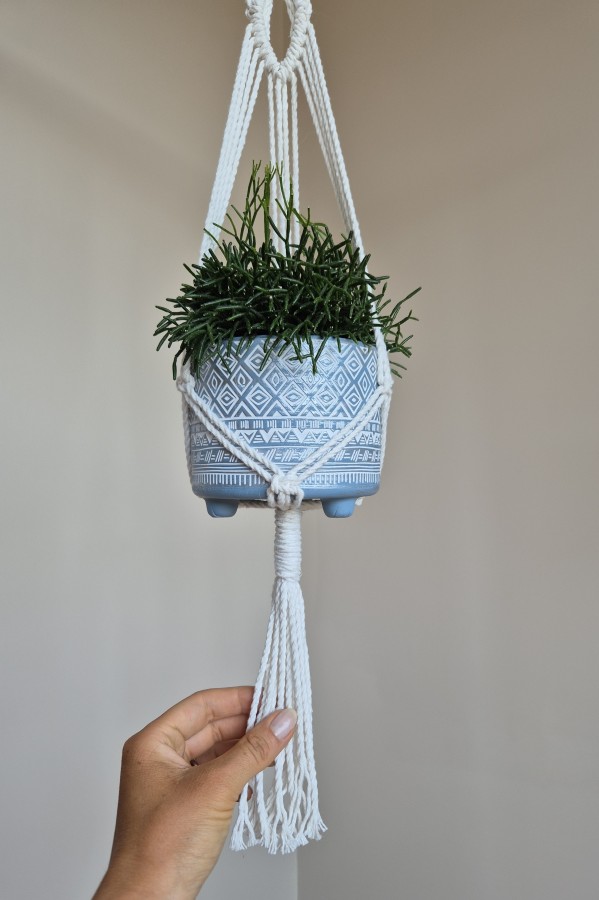 Natūralios spalvos gėlių laiklis 