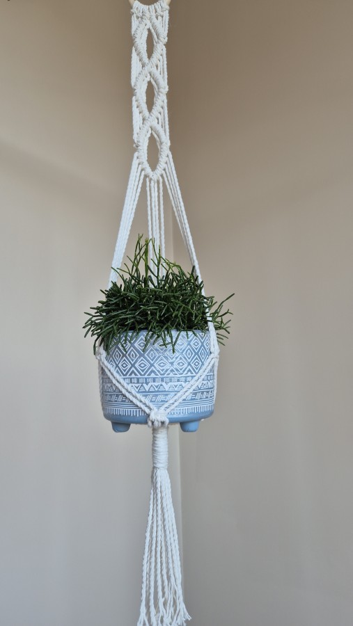 Natūralios spalvos gėlių laiklis 