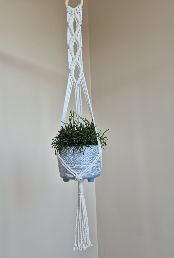 Natūralios spalvos gėlių laiklis 