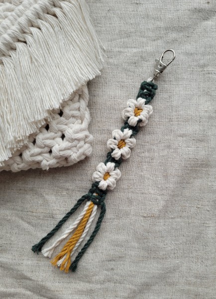 Raktų pakabutis - ramunės