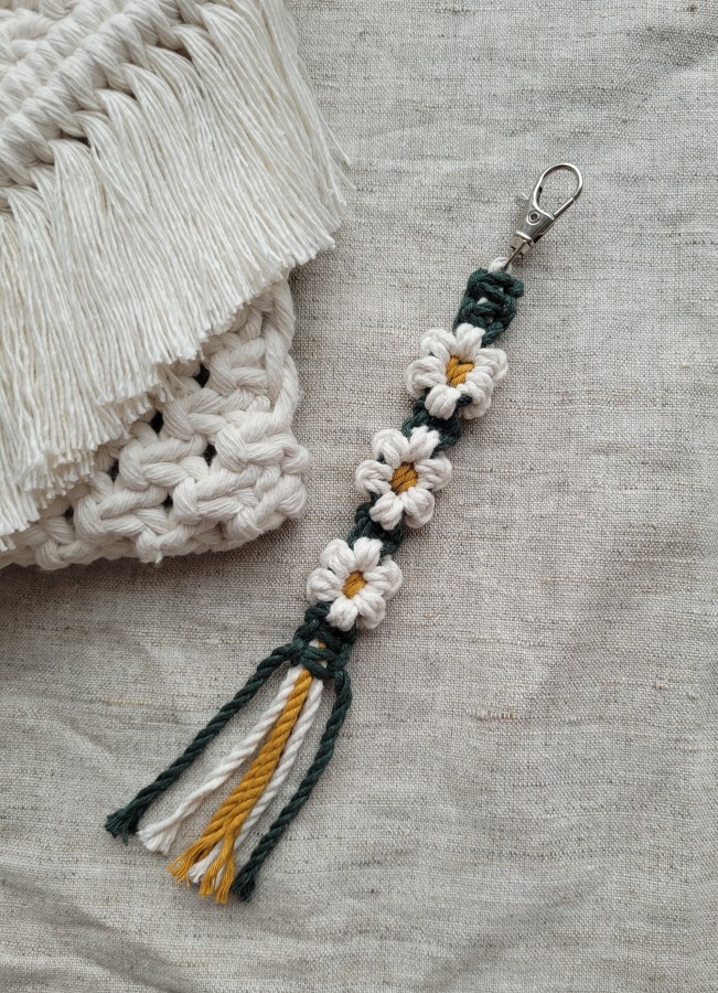 Raktų pakabutis - ramunės